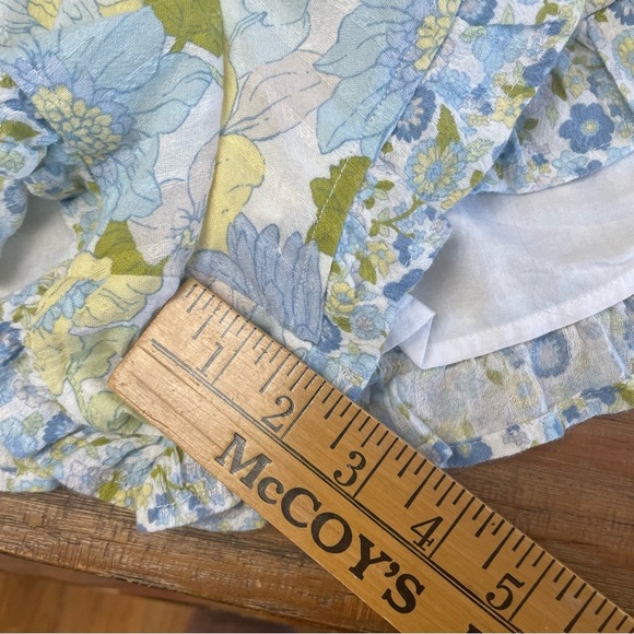 American Eagle Large Tall Floral Cut-Out Tie-Front Romper Beach summer - Picture 8 of 14